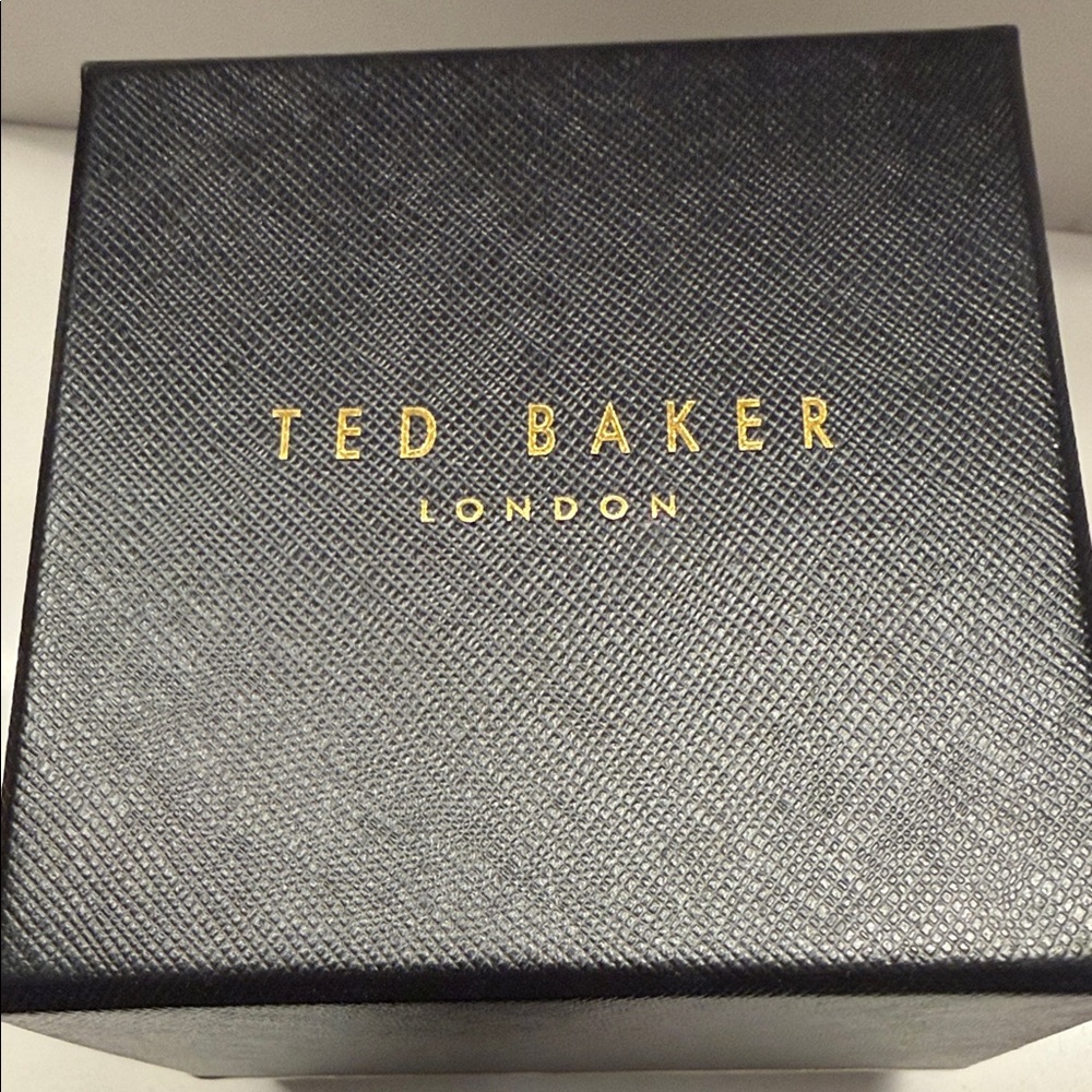Ted Baker Black Strap Watch with Floral Design - Picture 9 of 9